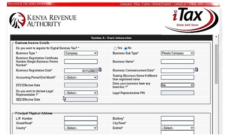 KRA Pin Registration Individual - Biznest Consultants